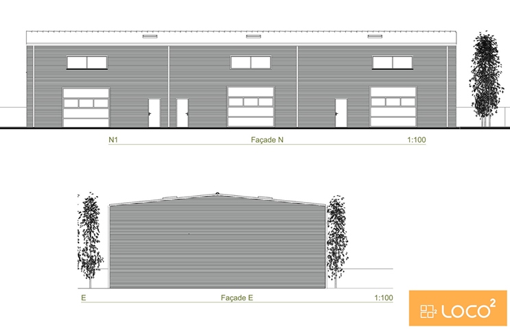 Local d'activité neuf de 450 m²